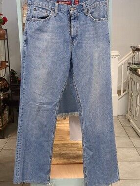 Aeropostale Light Blue Straight-Leg Jeans
